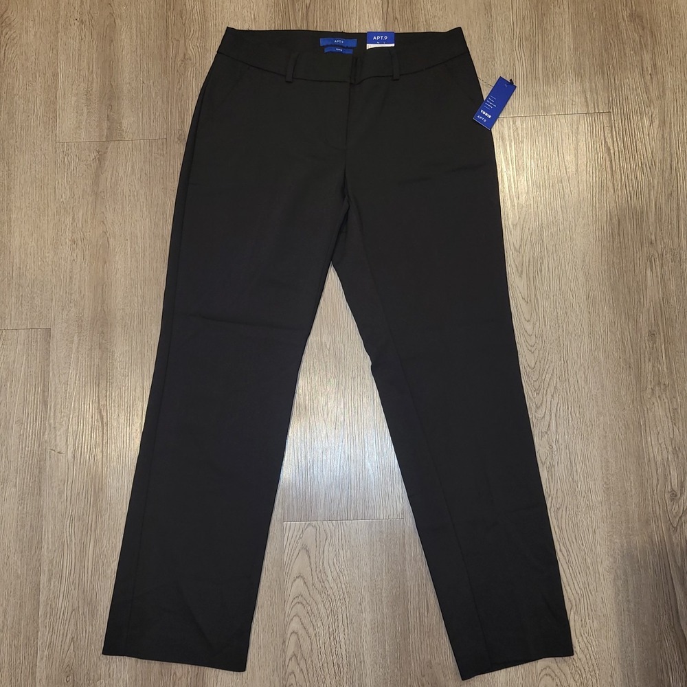 APT 9 - Black Torie Dress Pants Size 8/Short MSRP $48-New!